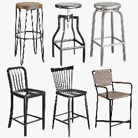 3D model Bar Stool Collection
